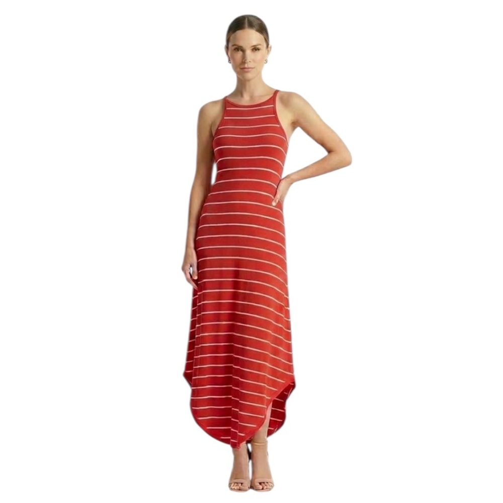 Rolla Coster ($75) Ribbed Jersey Striped Maxi Dress - PTP 19